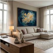 Contemporary Luxe Art |Golden Nebula