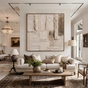 Wabi-Sabi Art｜Cream 3D Abstract Wall Art