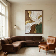 Contemporary Luxe Art | Earthy Confluence