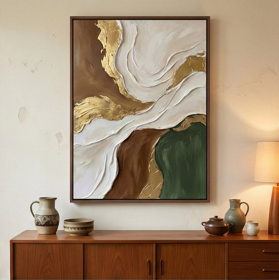 Contemporary Luxe Art | Earthy Confluence