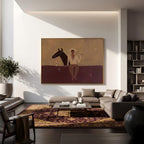 Vintage Americana Art | Western Cowboy and Horse