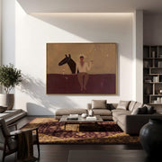 Vintage Americana Art | Western Cowboy and Horse