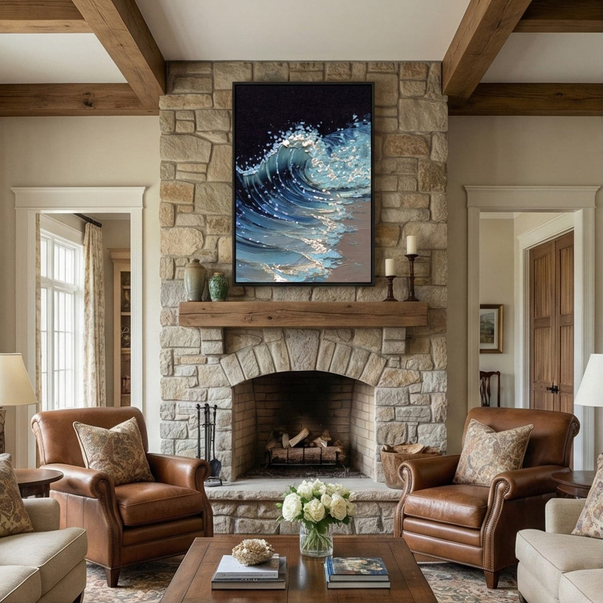 3D-Textured Art | Wave Crest