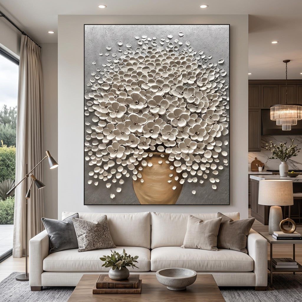 3D-Textured Art｜Luxury 3D Blossom Wall Painting