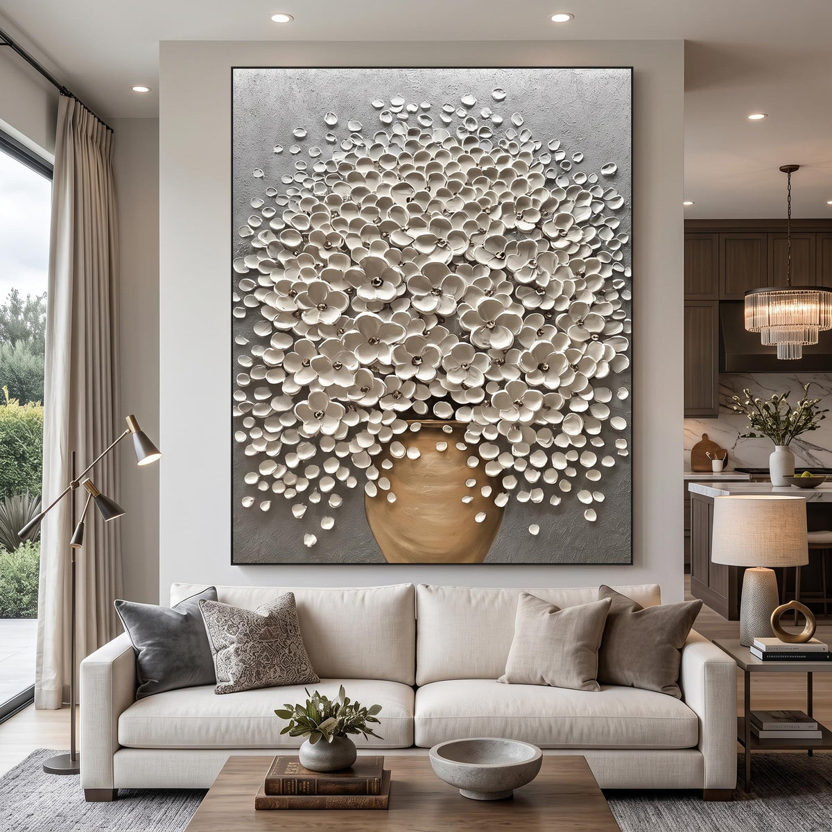 3D-Textured Art｜Luxury 3D Blossom Wall Painting