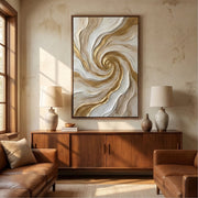 Contemporary Luxe Art | Golden Whirl