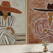 Vintage Americana Art | Duet in Ochre