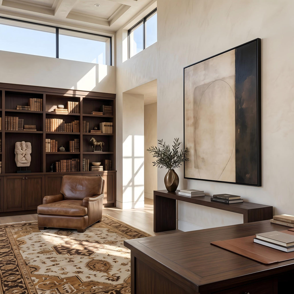 Wabi-Sabi Art｜Earth‑Tone Minimalist Abstract Wall Art