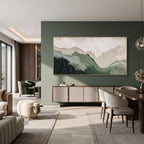 3D-Textured Art｜Layered Mountain Wall Art