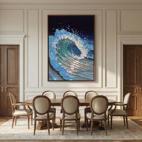 3D-Textured Art | Midnight Wave