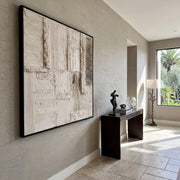 Wabi-Sabi Art｜Cream 3D Abstract Wall Art