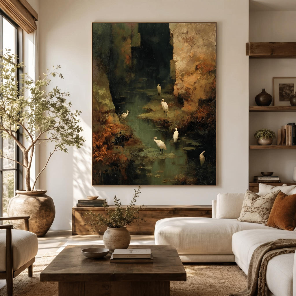 Impressionist Art｜Wetland Egret