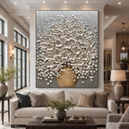 3D-Textured Art｜Luxury 3D Blossom Wall Painting