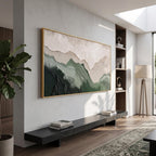 3D-Textured Art｜Layered Mountain Wall Art