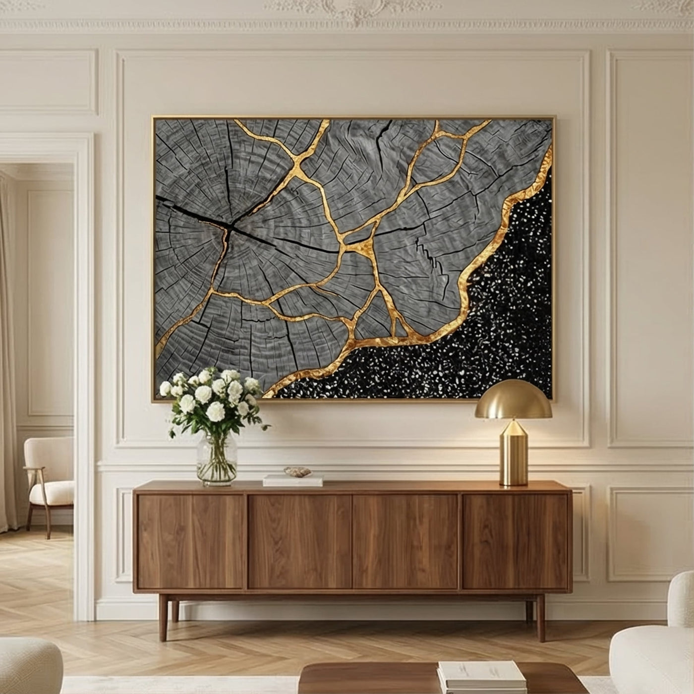Contemporary Luxe Art | Cracked Eternity