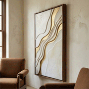 Contemporary Luxe Art | Golden Waves
