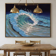 3D textured Art | Cresting Ocean Force