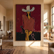 POP Art | Western Woman and Cat