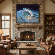 3D textured Art | Cresting Ocean Force
