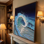 3D textured Art | Cresting Ocean Force