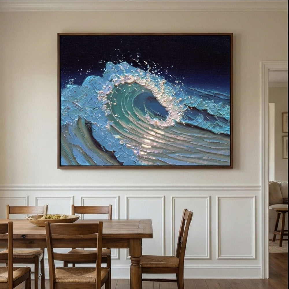 3D textured Art | Cresting Ocean Force