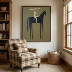Vintage Americana Art | Starred Rider