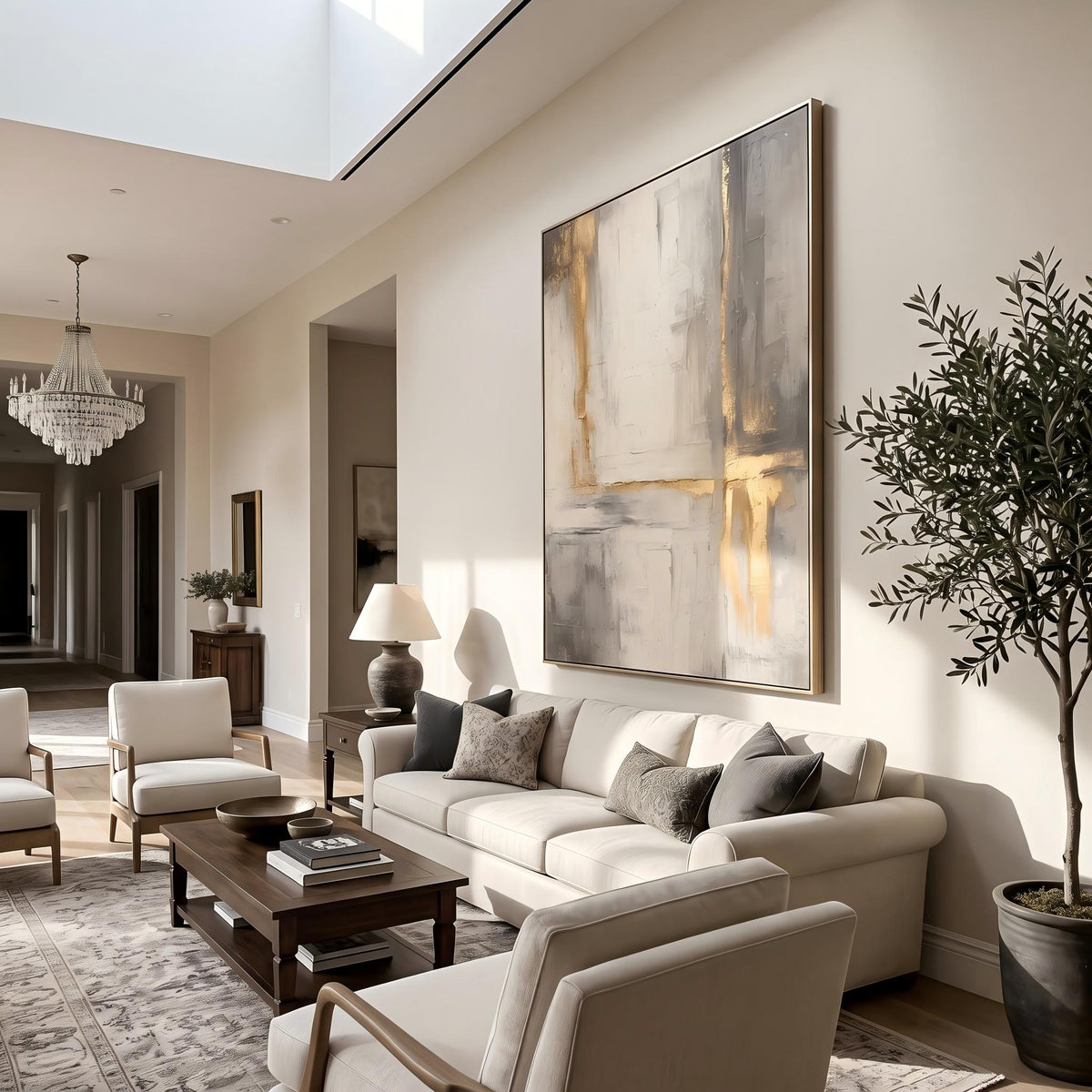 Abstract Art｜Gold Foil Luxury Wall Art