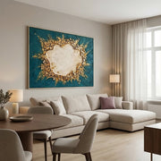 Contemporary Luxe Art | Fractured Gold