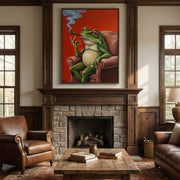 Surreal Art | Cigar & Vibe frog