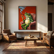 Surreal Art | Cigar & Vibe frog