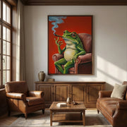 Surreal Art | Cigar & Vibe frog