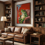 Surreal Art | Cigar & Vibe frog
