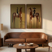 Vintage Americana Art |  Steeds