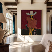 POP Art | Western Woman and Cat