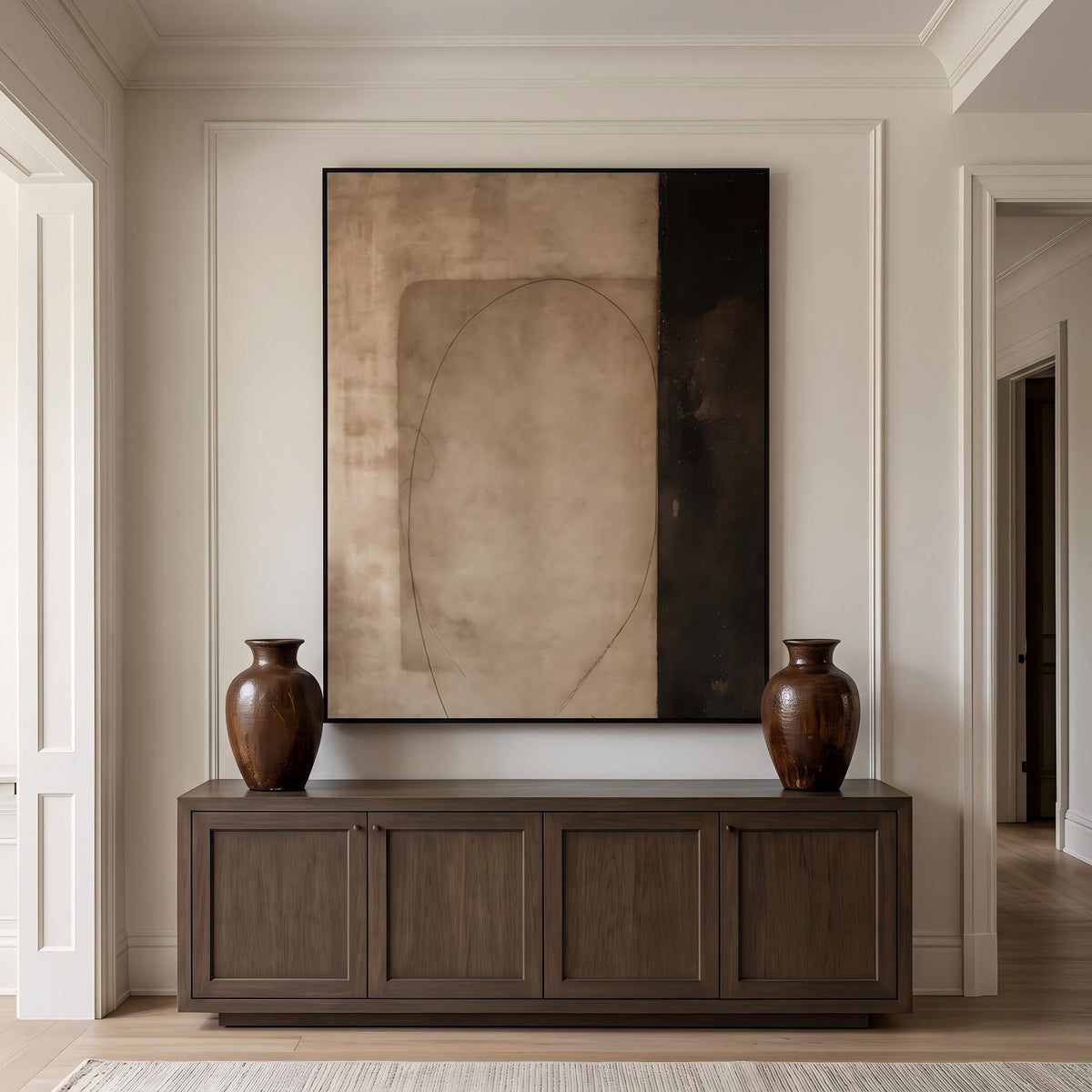 Wabi-Sabi Art｜Earth‑Tone Minimalist Abstract Wall Art