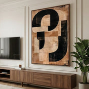 Abstract Art | Ochre Interlock