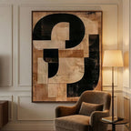 Abstract Art | Ochre Interlock