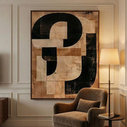 Abstract Art | Ochre Interlock
