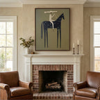 Vintage Americana Art | Starred Rider