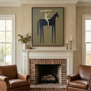 Vintage Americana Art | Starred Rider