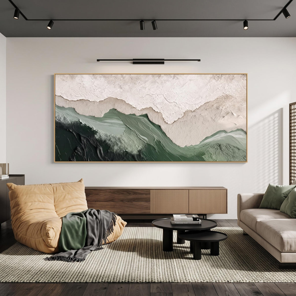 3D-Textured Art｜Layered Mountain Wall Art