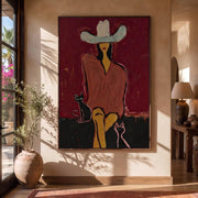 POP Art | Western Woman and Cat