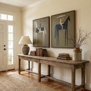 Vintage Americana Art | Horsemen Duet