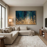 Contemporary Luxe Art |Golden Cascade