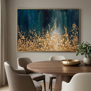 Contemporary Luxe Art |Golden Cascade