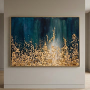 Contemporary Luxe Art |Golden Cascade