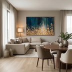 Contemporary Luxe Art |Golden Cascade