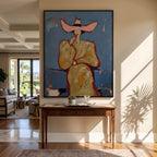 POP Art | Pink cowboy hat woman drinking cocktail