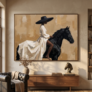 Vintage Americana Art | Ivory Reins Drift