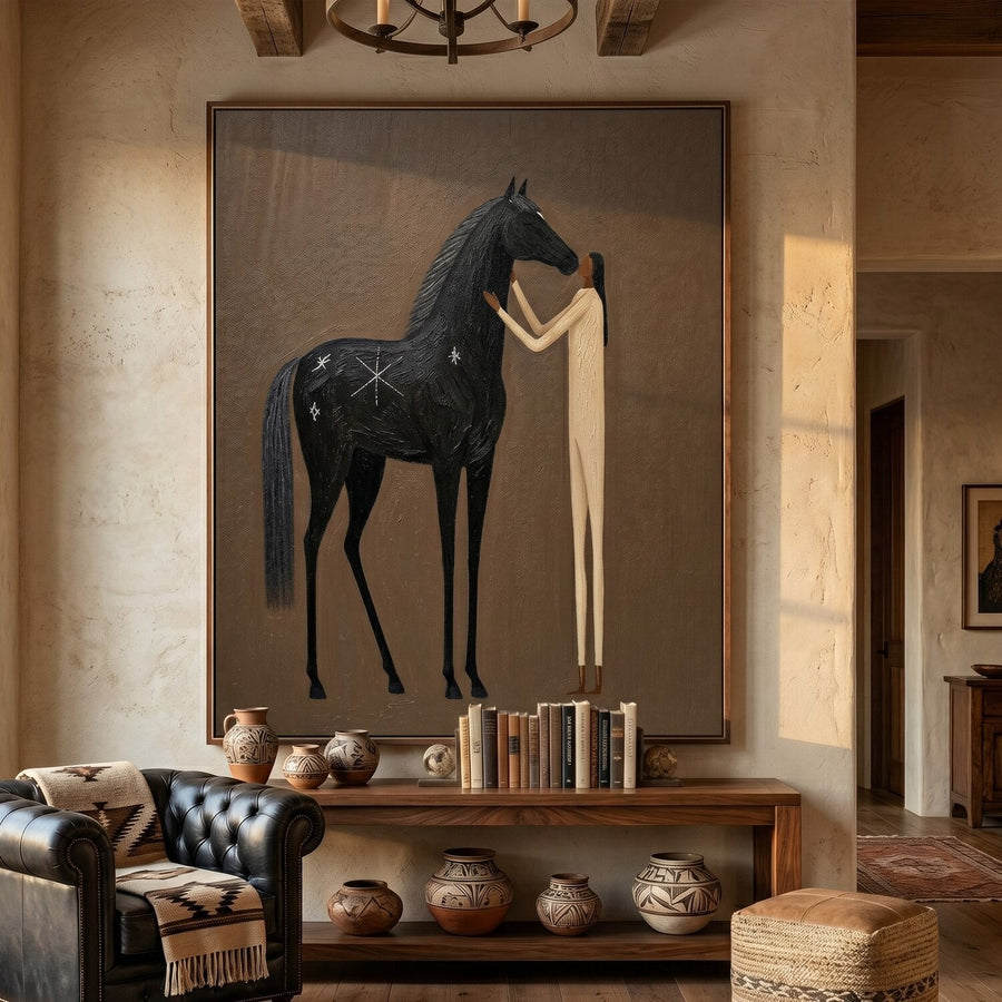 Vintage Americana Art | Midnight Tenderness
